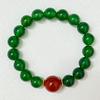 Green Agate Bracelet for Women 10mm Round Beads Elastic Beaded Bracelets Handmade Natural Stone Bangle Jewelry Gifts
