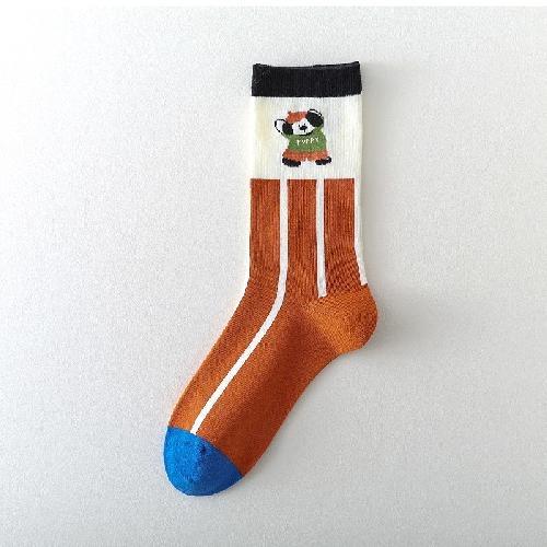 Korean Socks Female Cartoon Puppy Tube Socks Fashion All-match Dachshund Socks New Style