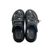 Crocs Crush Clog EVA Silver Thorn Butterfly Four-pointed Star Lock Buckle Fashionable Unique Sweet Cool Dark Clogs Unisex Black