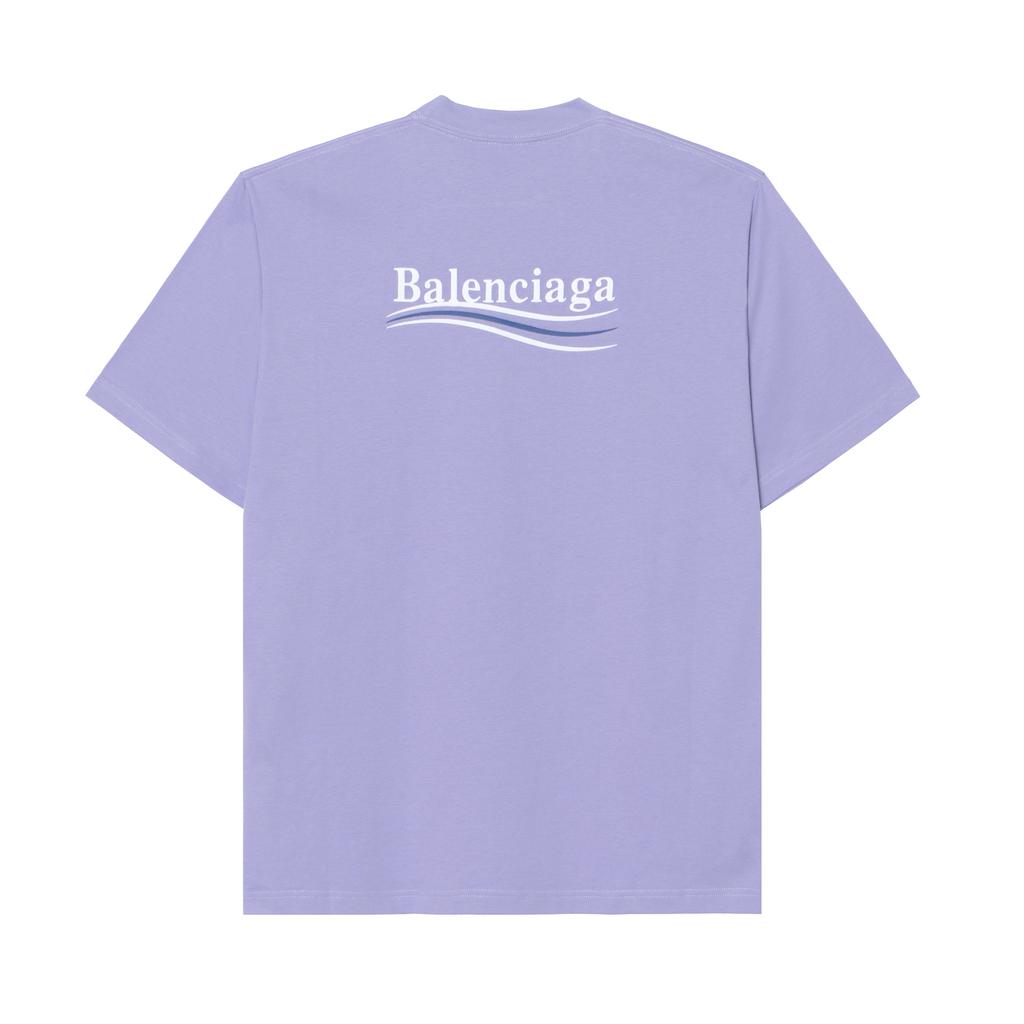 Balenciaga Political Campaign Oversized Logo Print T shirt 641675TKVJ13072