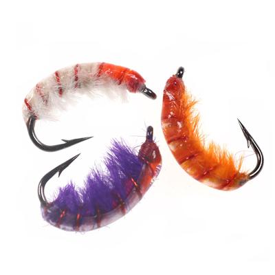 3 Stück #10 gewichtete Scud-Fliege, Nymphe, Garnelen, Käfer, Wurm, Forelle, Angelköder, Köder mit Stachelhaken, Cezch Nymphing, Crappie, Karpfenfliege