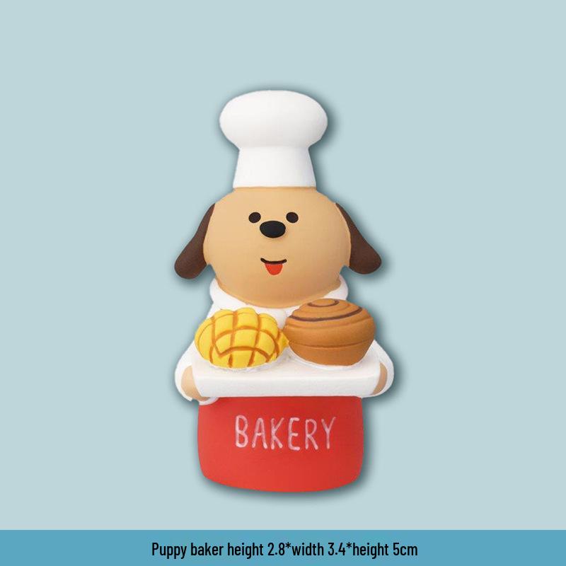 

ZAKKA Resin Japanese Cat Cake Baking Ornaments - Handmade Home Decorations