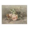 Retro Painting French Flora Vintage Poster and Prints Victorian Still Life Flower Rose Canvas Painting Decoraiton Living Room