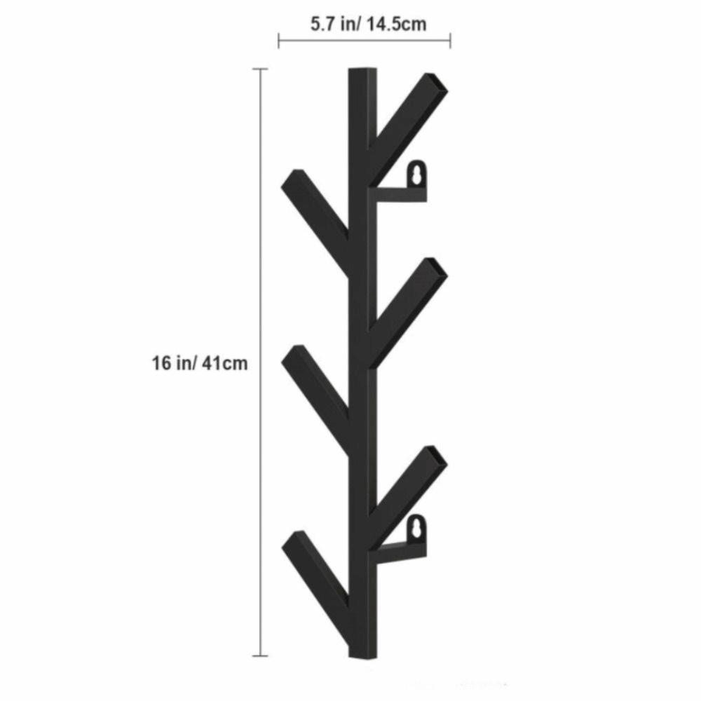 Metal Hat Rack Wall Mount Clothes Hanger Rack Universal Coat Rack  Bedroom