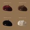 Suede Beret Cap With Adjustable Fit And Windproof Features For Casual Wear