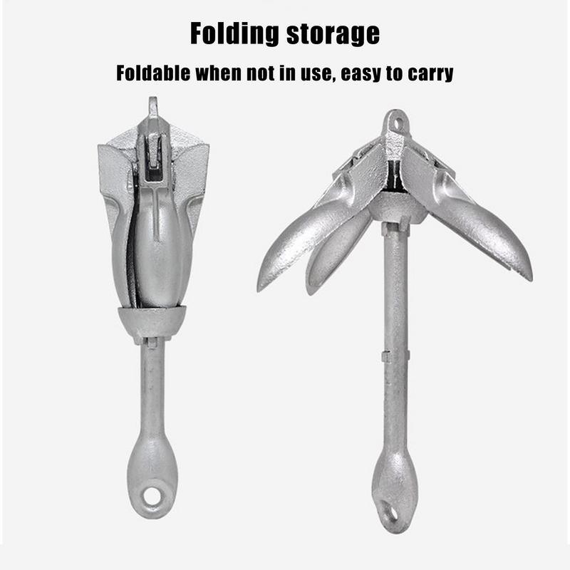 Kayak Anchoring Kayak Fishing Anchoring Kit Folding Heavy-Duty Retrievable Boat Accessories For Lake Fishing Kayaking Dock