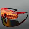 Semi-rimless Sports Goggle Men  New Mirror Outdoor Cycling Sunglasses Futuristic Punk Design Anti-UV Hiking Shades