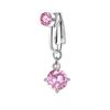 Non-Piercing Butterfly Fake Belly Piercing Butterfly Clip On Umbilical Navel Crystal Fake Piercing Fake Clip Belly Button Rings