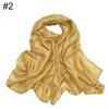New scarf linen solid color imitation silk soft bag head shawl scarf one piece
