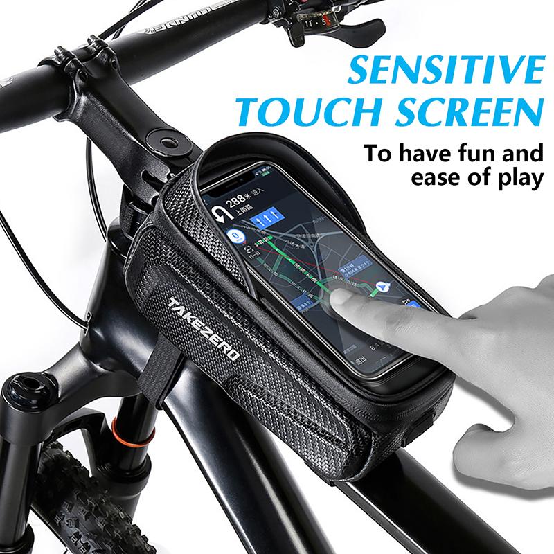 Bicycle Bag Waterproof Touch Screen Cycling Bag Top Front Tube Frame Mtb Road Bike Bag Phone Case Bike Accessories