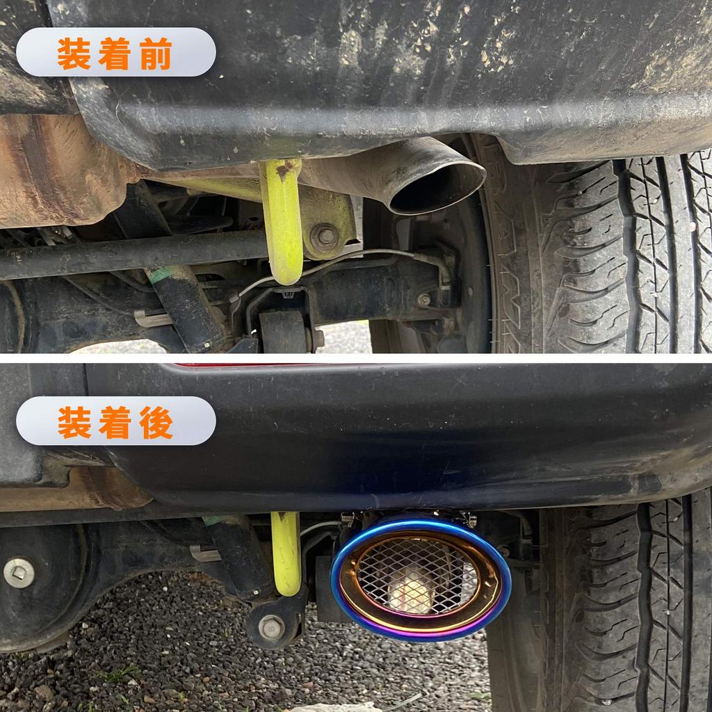 2018-2022 New Jimney Muffler Cutter Fits Suzuki Jimny JB74 Aero Parts JB64 Tailpipe Stainless Steel Easy Installation