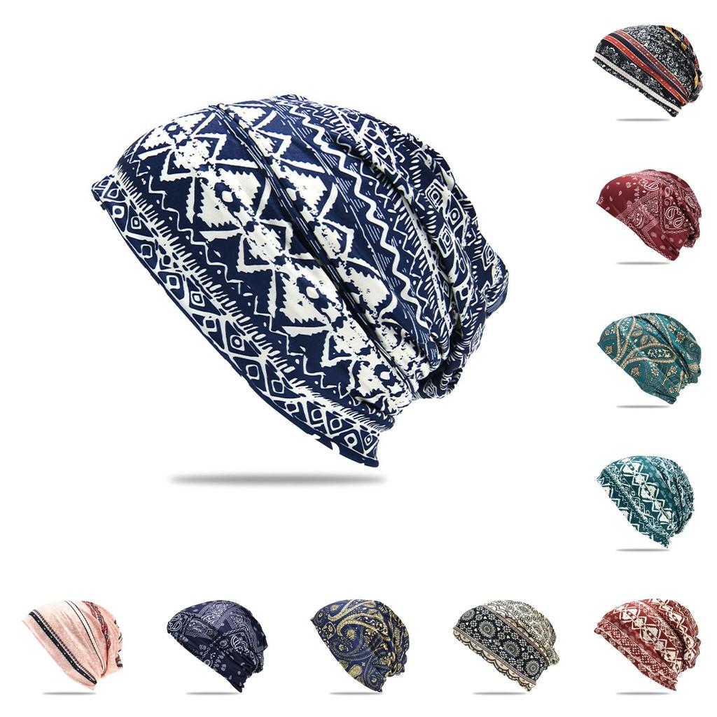 Hat Headscarf Printing Outdoor Breathable Warmth Bean Cap Unisex Hat Fashion
