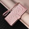 Diamond Check Flip Case on For Samsung Galaxy A51 A50 A52 A71 A20 A21S A30 A10 A31 A70 A72 A20S A20E Capa Magnetic Leather Cover