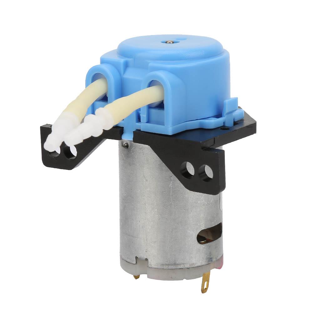 DC24V Micro Water Liquid Peristaltic Pump For Aquarium Lab Analytical 2*4mm(Blue)