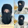 Winter Cycling Warmth Full Face Mask with Velvet, Ear Protection, Lei Feng Style for Men and Women