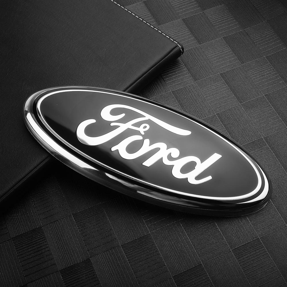 

Car Sticker Hot For Ford New Non-destructive Car Front Grille Badges Trunk Cover Decal Sticker For Ford Fiesta ST Fusion Explore 11.5x4.5cm