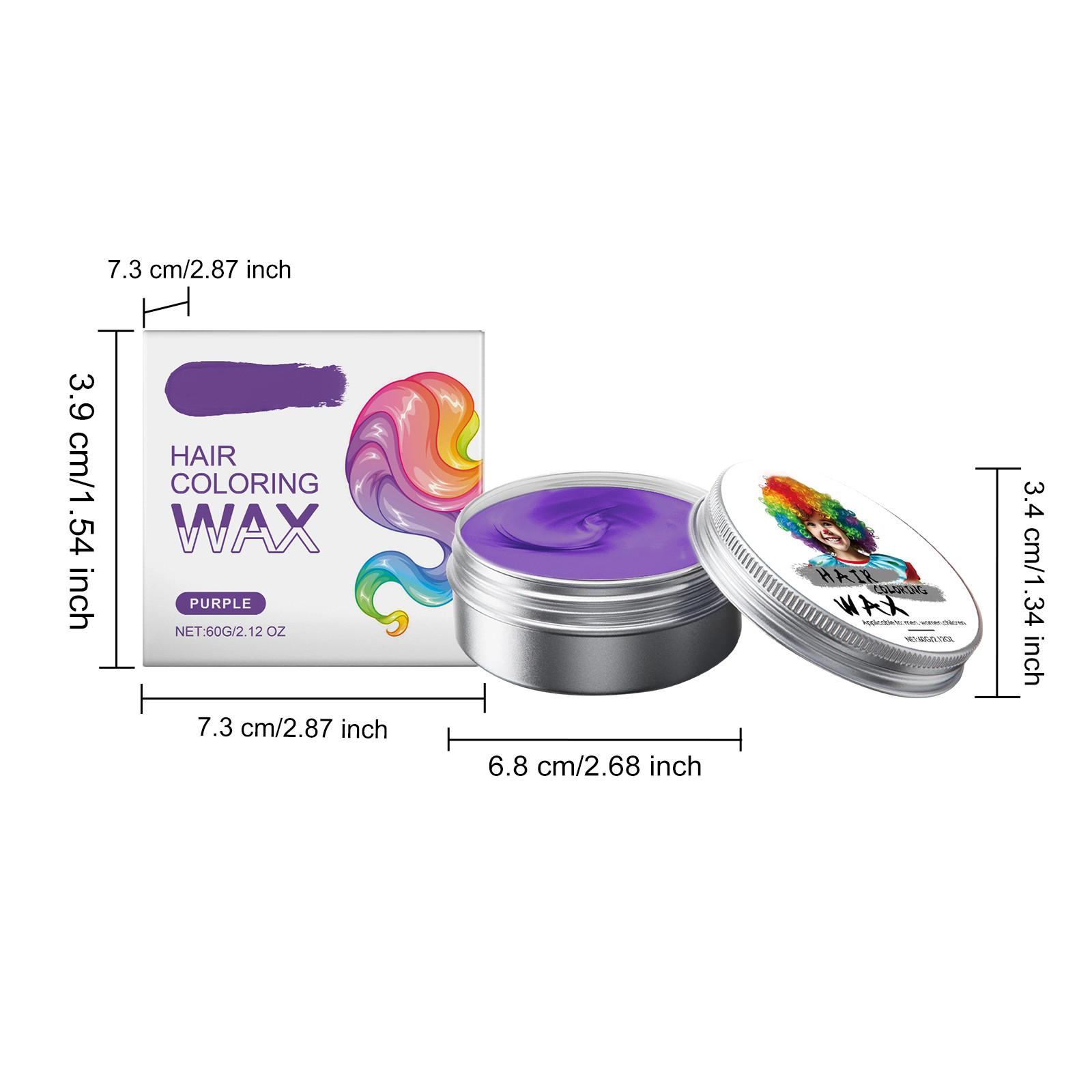 

Временный ополаскиватель для детей, с несколькими вариантами цвета и сильной силой укладки, здоровое окрашивание волос, воск для окрашивания волос, воск для окрашивания волос 60 г One Size