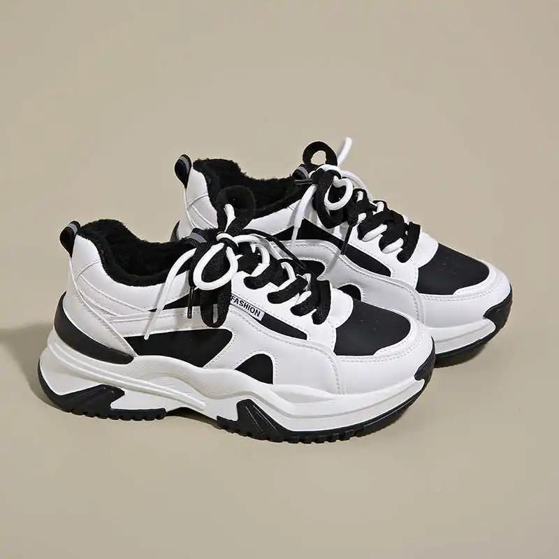Fashion Hiphop Legitimate Leather Women Boots Yellow Casual Yellow Black Sneakers Size 33 Shoes Sports Tenids Shors From China
