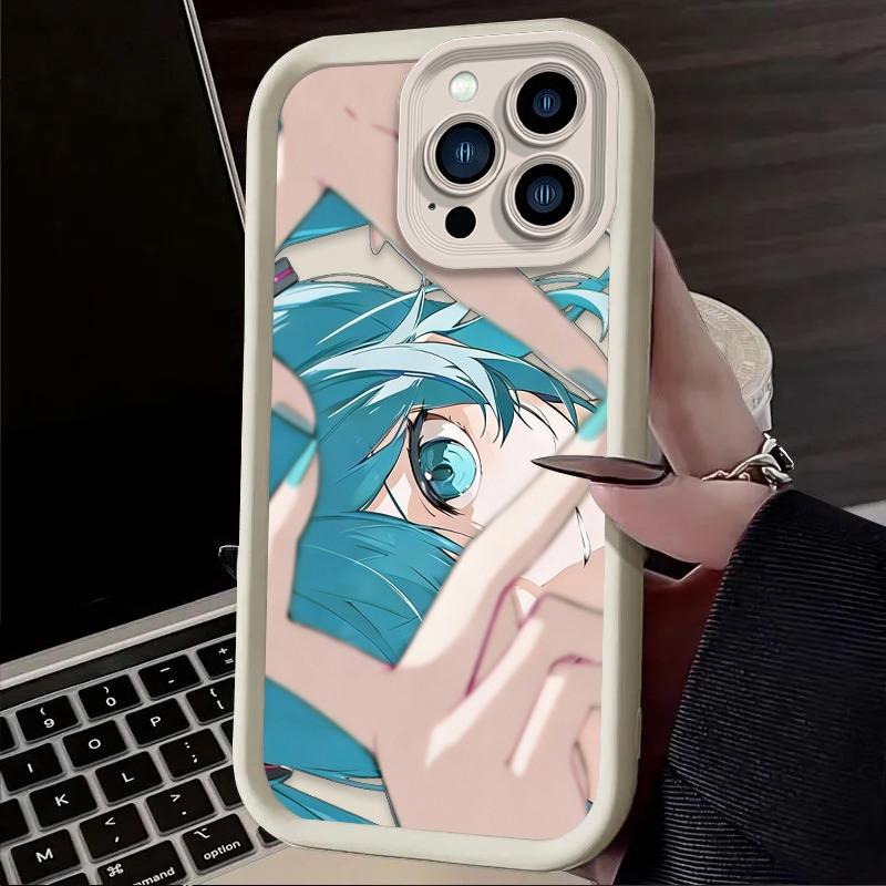 H-Hatsunes Kawaii Love Heart M-Miku Phone Case For iPhone 17 Air 16 16E 15 14 13 12 11 Pro Max X XS X S Max XR SE 2020 SE4 7 8