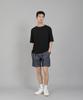 Seinteukeulu Plain R-Neck Half-Sleeve T-Shirt Rhr-896 Black