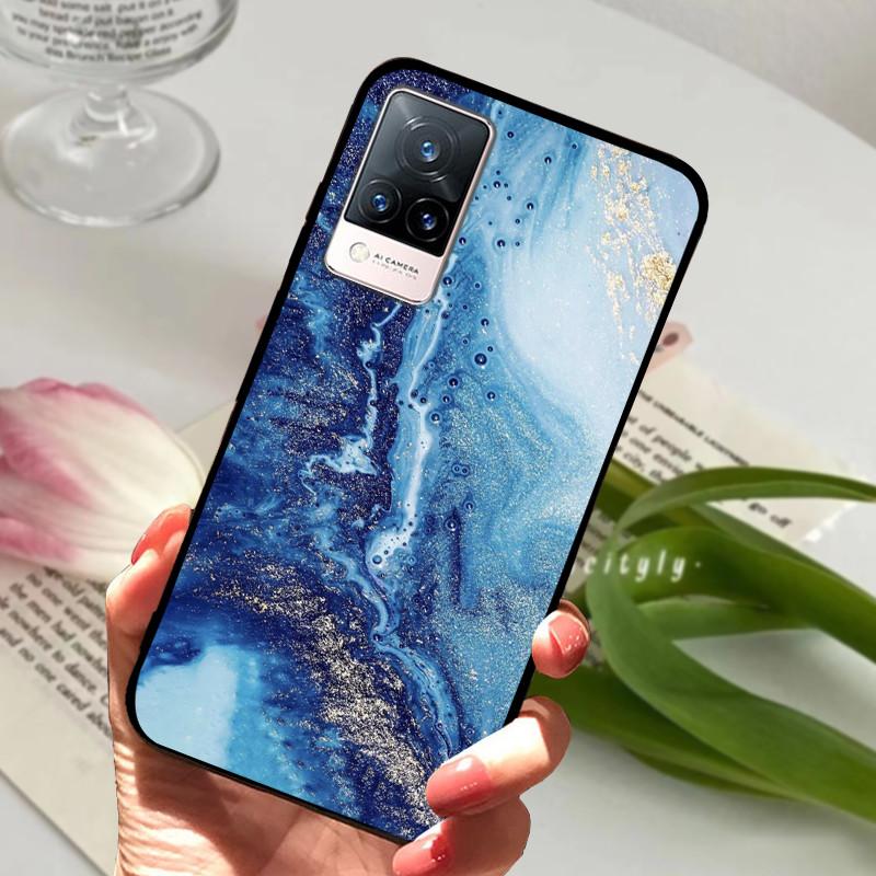 For vivo V21 5G 4G V21E Case Soft Silicone Phone TPU Coque Cover for Vivo V21E v21 V 21e 21 V2050 V2061 Protective Fundas Shell