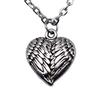 Engelsflügel Paar Anhänger Antik Bronze Metall Choker Halskette für Ihn und Sie Modeschmuck