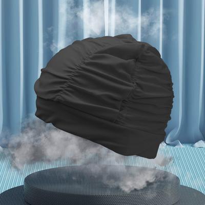 Printed Pleated Elastic Swim Cap Flower Breathable Comfortable Swimming Cap Adult Swim Cap