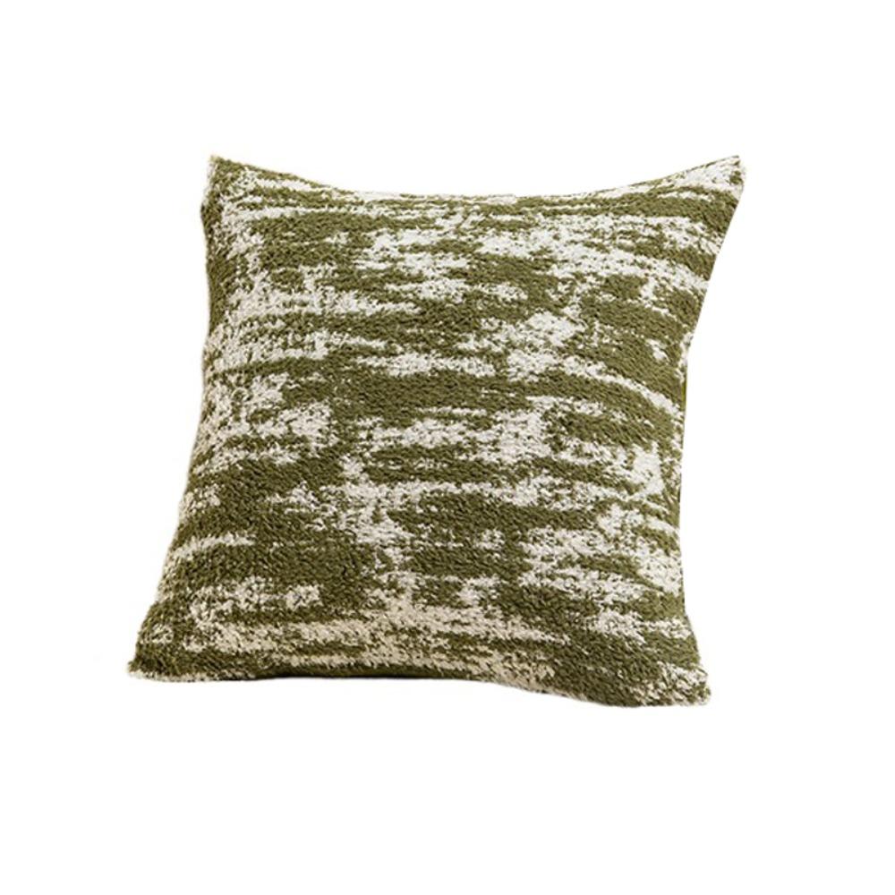 

Luxury Mink Velvet Cushion Cover 45x45cm Throw Cushion Cover Snowflake Pillowcase Children зелений