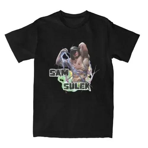 Sam Sulek scared of woman WoT shirt humor merch fashion tees short sleeve crewneck T-shirt cotton gift clothes