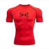 Tight T-shirt for Men's Short Sleeve Sports Fitness Running Sporter Gym Fashion Drying Workout High Elasticity Breathable Sweat-Resistant