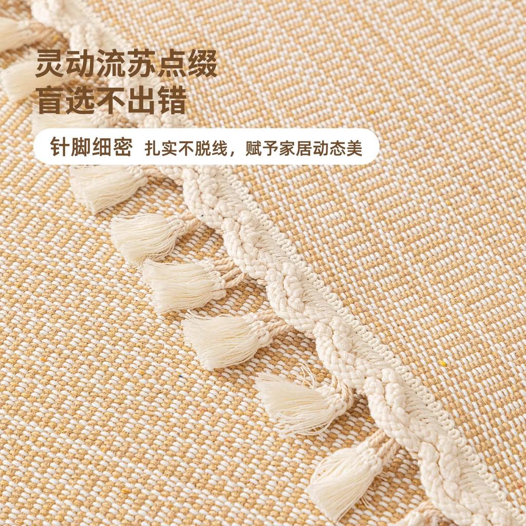 All Seasons General Traditional Coarse Cloth Sofa Cover Thickened Cotton Linen Fabric Cushion Anti Slipanti-Static Sofa Cover