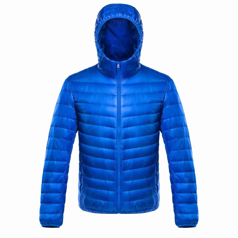 Bitter Winter Siyu Men's 90 Fleece Solid Color Light Down Jacket Men's Hooded Hooded Winter Jacket Plus Size Men's Clothing