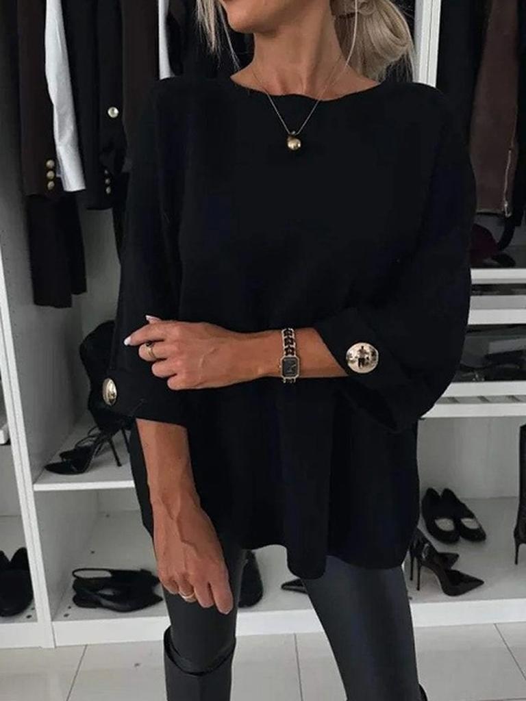 Autumn Ladies New Crew Neck Casual Top