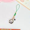 Cartoon Panda Bamboo Keychain Pendant - Cute School Bag Accessory and Creative Gift for Students