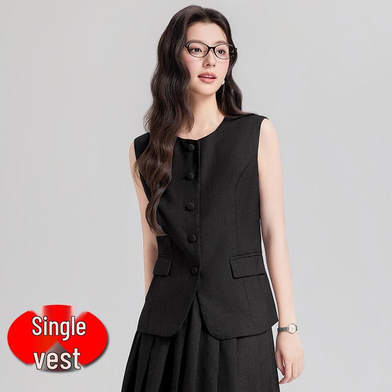 Damen Petites Grau West & Rock Set - Schmal geschnitten, Professionell, Frühling/Sommer Stil