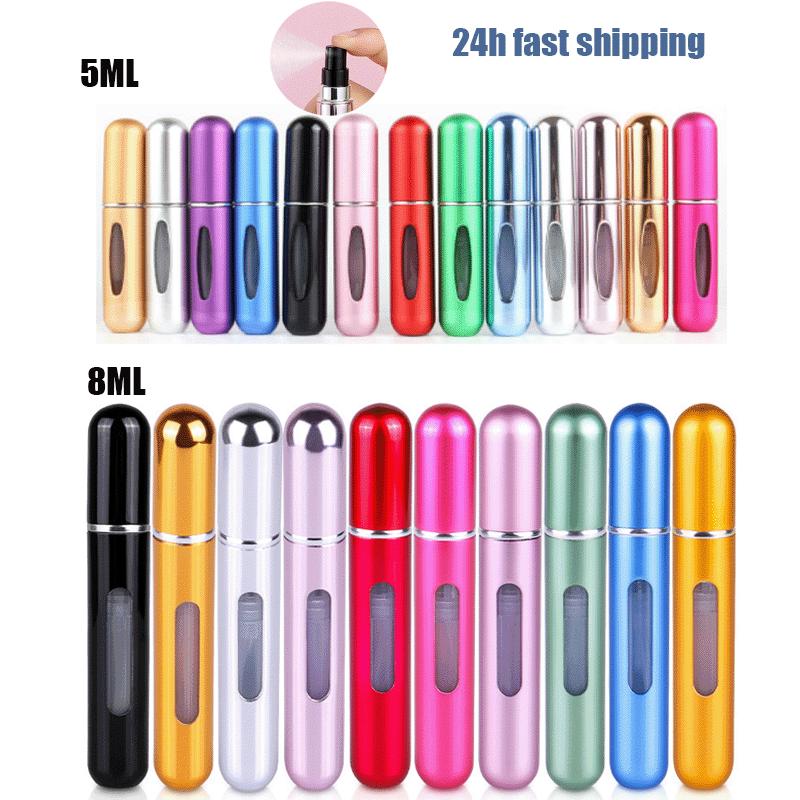 5/8ml Tragbare Mini Nachfüllbare Parfümflasche mit Sprühzerstäuber für Reisen Duftpumpe Leere Kosmetikbehälter Zerstäuber Pflege Werkzeug