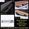 Window Lift AC Air Vent Head Lamp Gear Panel Cover Trim For VW Volkswagen Atlas / Teramont   Stainless Steel Accessories
