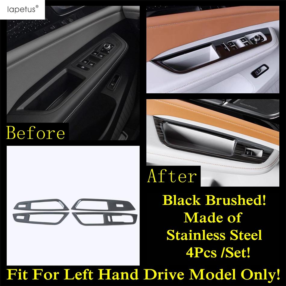 Window Lift AC Air Vent Head Lamp Gear Panel Cover Trim For VW Volkswagen Atlas / Teramont   Stainless Steel Accessories