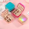 PU Leather Jewelry Packing Bag Large Capacity Mini Jewelry Display Box  Vacation