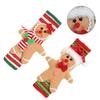 Christmas Cookie Man Refrigerator Handle Covers Set of 2 Fabric Protective Covers for Fridge Oven Microwave Dishwasher Handles