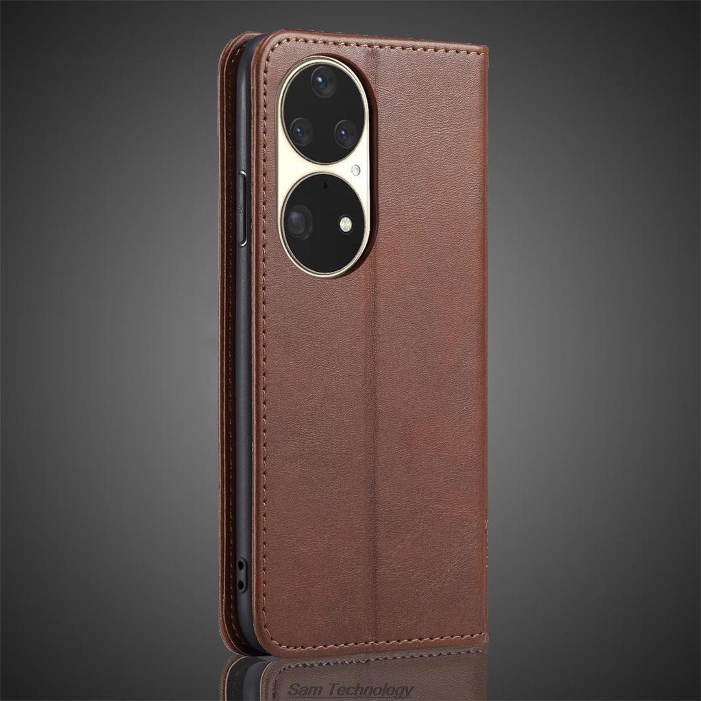 Carcasă din piele cu atracție magnetică pentru Huawei P50 Pro / P 50 P50e, husă cu flip, portofel, husă de telefon, fundas coque
