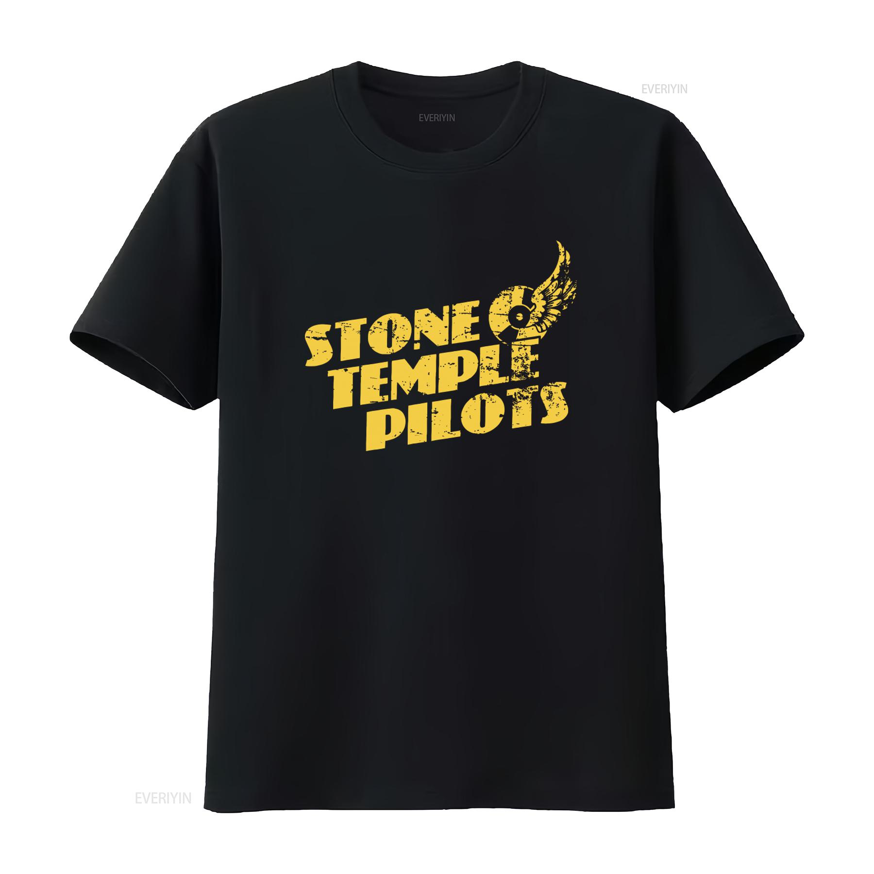 

Tire Wing Logo Stone Temple Pilots Rock Band T Shirt for Casual Streetwear vintage Washed Breathable Stylish Comfortable 4XL