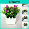 Lifelike 20 Heads Artificial Lily Flower Potted Plant For Elegant Home Garden Decor