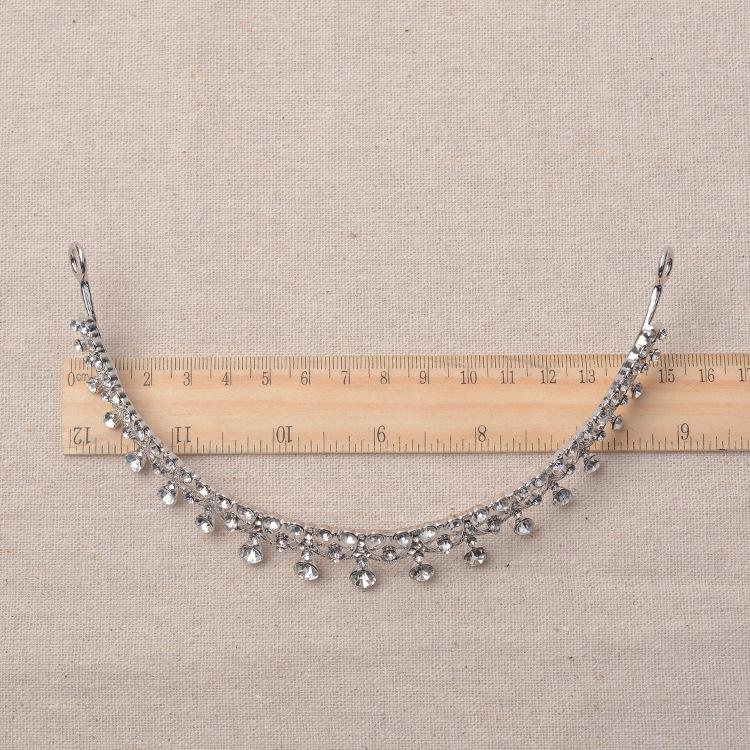 Korean Version of Beautiful Bridal Jewelry Alloy Crown Rhinestone Tiara Bridal Wedding Dress Accessories
