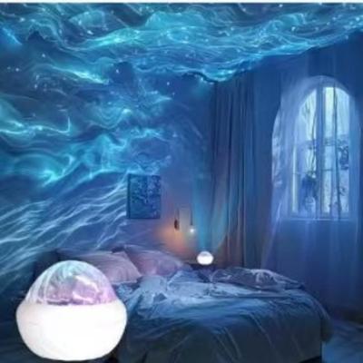 1 Stück Wasserwellen-Stern-Top-Nachtlicht für Mädchen Nachttisch Schlafzimmer Aurora Dynamisches Nachtlicht Sternenprojektionslicht