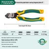 SATA 70221D, 70222D, 70223D Electrician's Tools: Combination, Long Nose, and Diagonal Cutting Pliers with Wire Cutters.