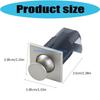 Y5GD Square Embedded Push to Open Lock Zinc Alloy Flush Mount Cabinet Lock for Drawer Cupboard Easy Installation
