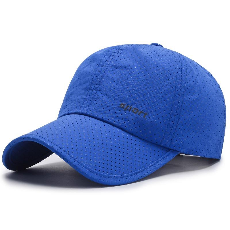 Summer sunscreen quick-drying soft top baseball cap thin breathable outdoor leisure travel shading cap men's and women's mesh