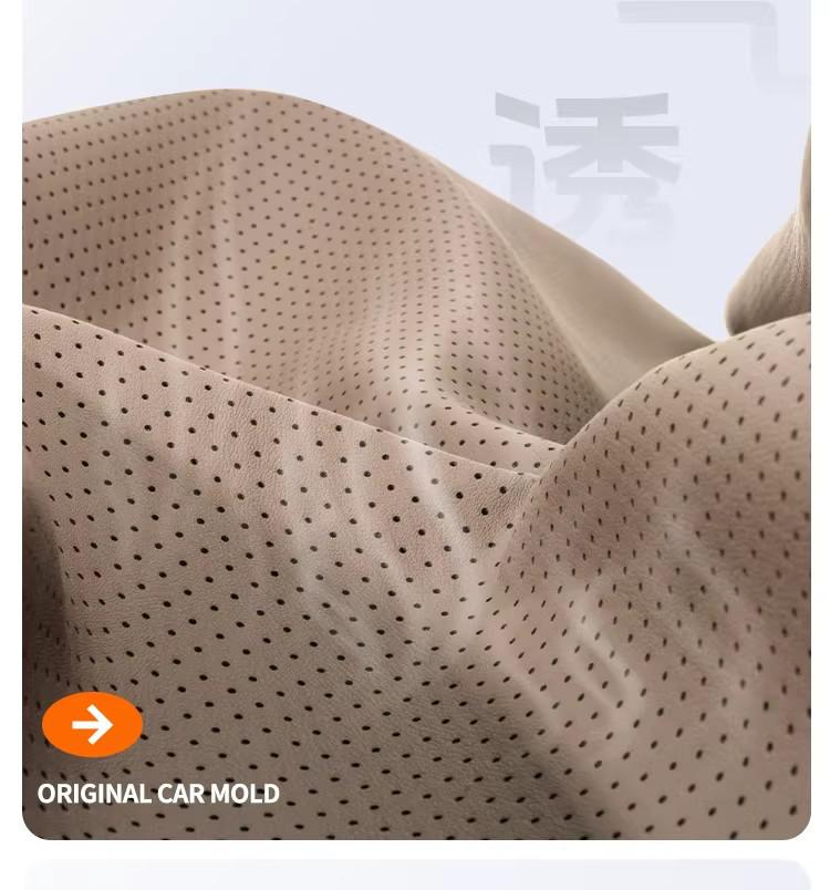 Lantu Universal Car Seat Cushion - Breathable Nappa Leather for All Seasons (Free/Zhiyin/Mengxiangjia/ZhuiGuang)