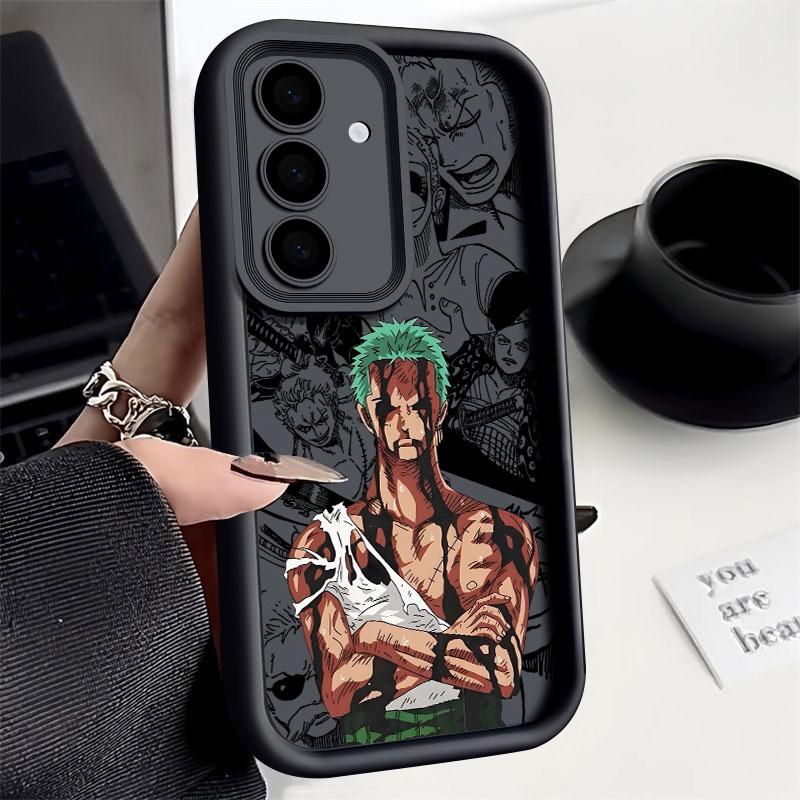 

Ones P-Piece Zoro Anime Phone Case For Samsung S26 S25 S24 S23 S21 S20 Ultra For Galaxy S25 S24 FE S26 Plus Funda Silicone Cover Galaxy S21 FE